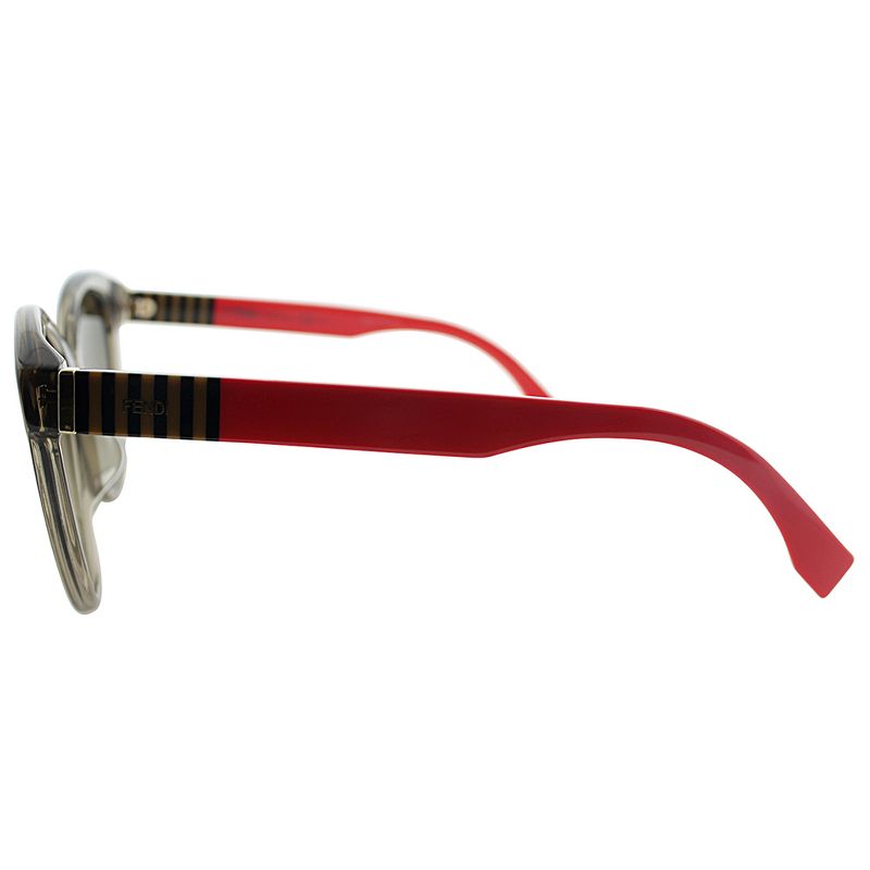 Fendi  7TL Womens Round Sunglasses Brown Translucent 55mm