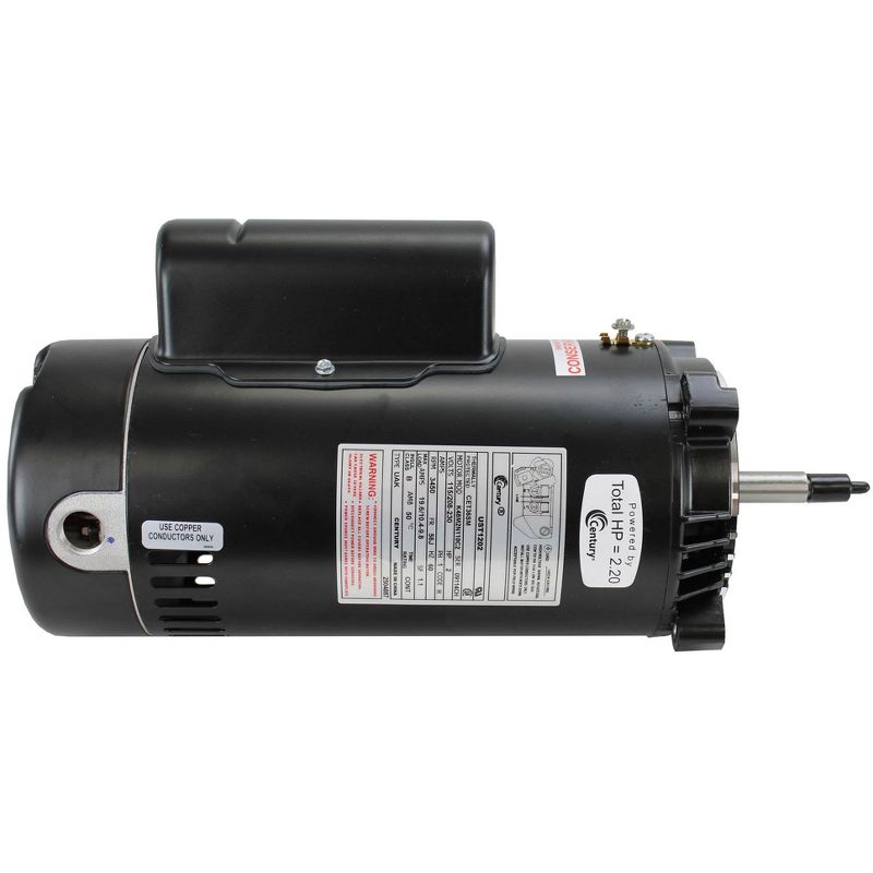 A.O. Smith Century UST1202 Up-Rated 2HP 3,450 RPM C-Face 1 Speed Pool Pump Motor
