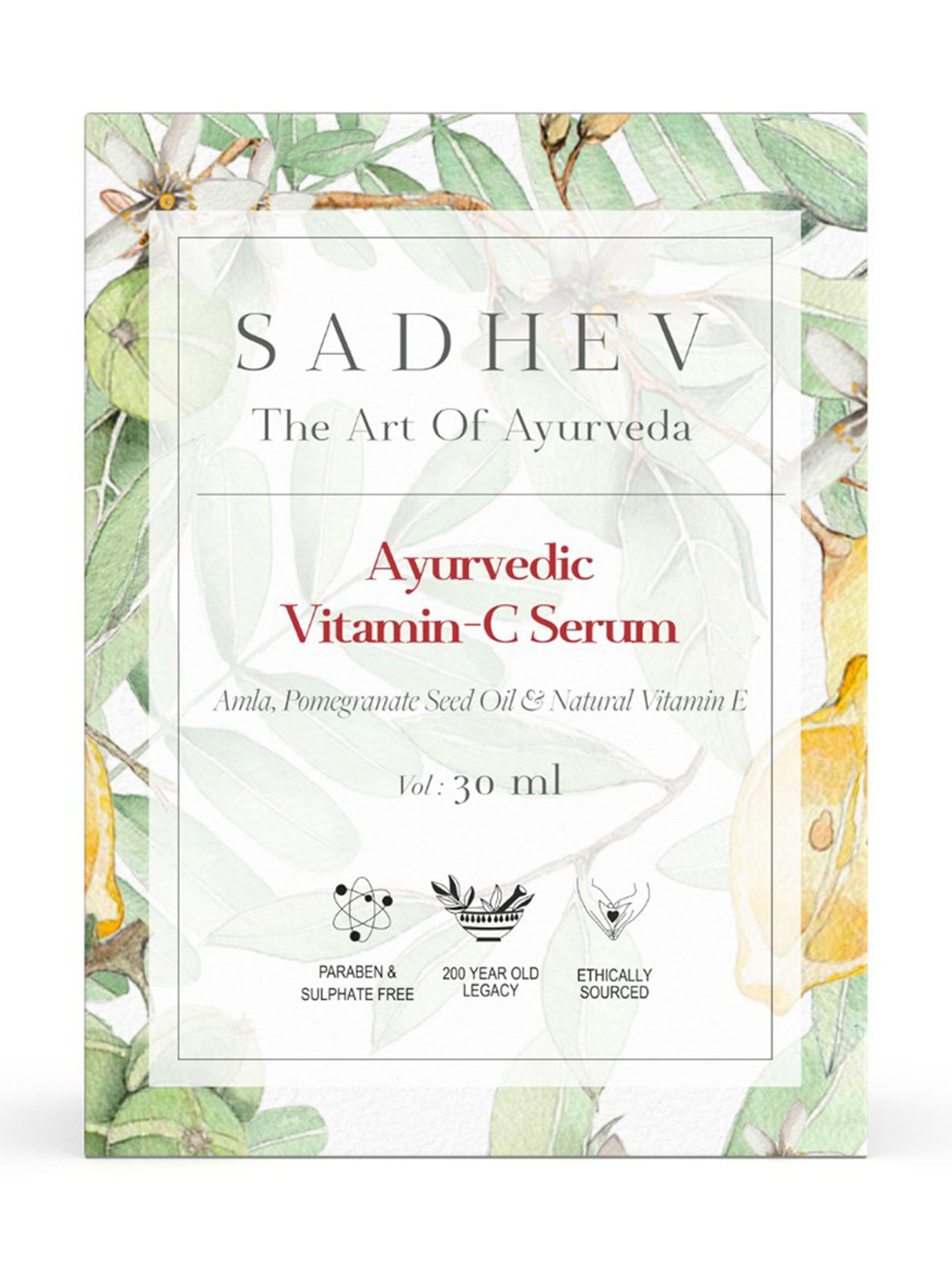 SADHEV The Art Of Ayurveda Ayurvedic Vitamin C Serum - 30 ml