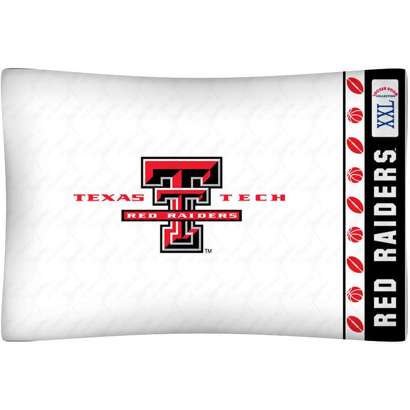 NCAA Pillowcase Locker Room Bedding - Texas Tech Red Raiders..