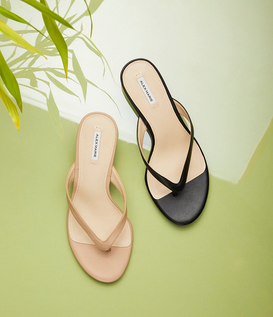 Alex Marie Naudia Leather Thong Sandals