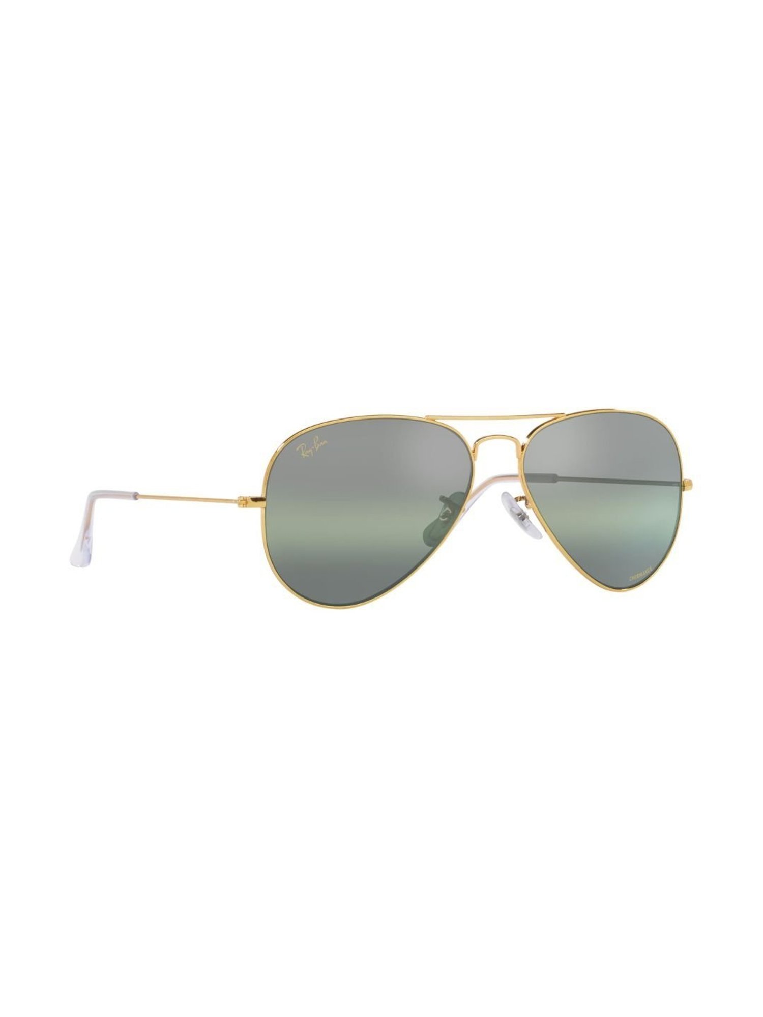 RAY-BAN Unisex Polarized Green Lens Pilot Sunglasses - 0RB30259196G458