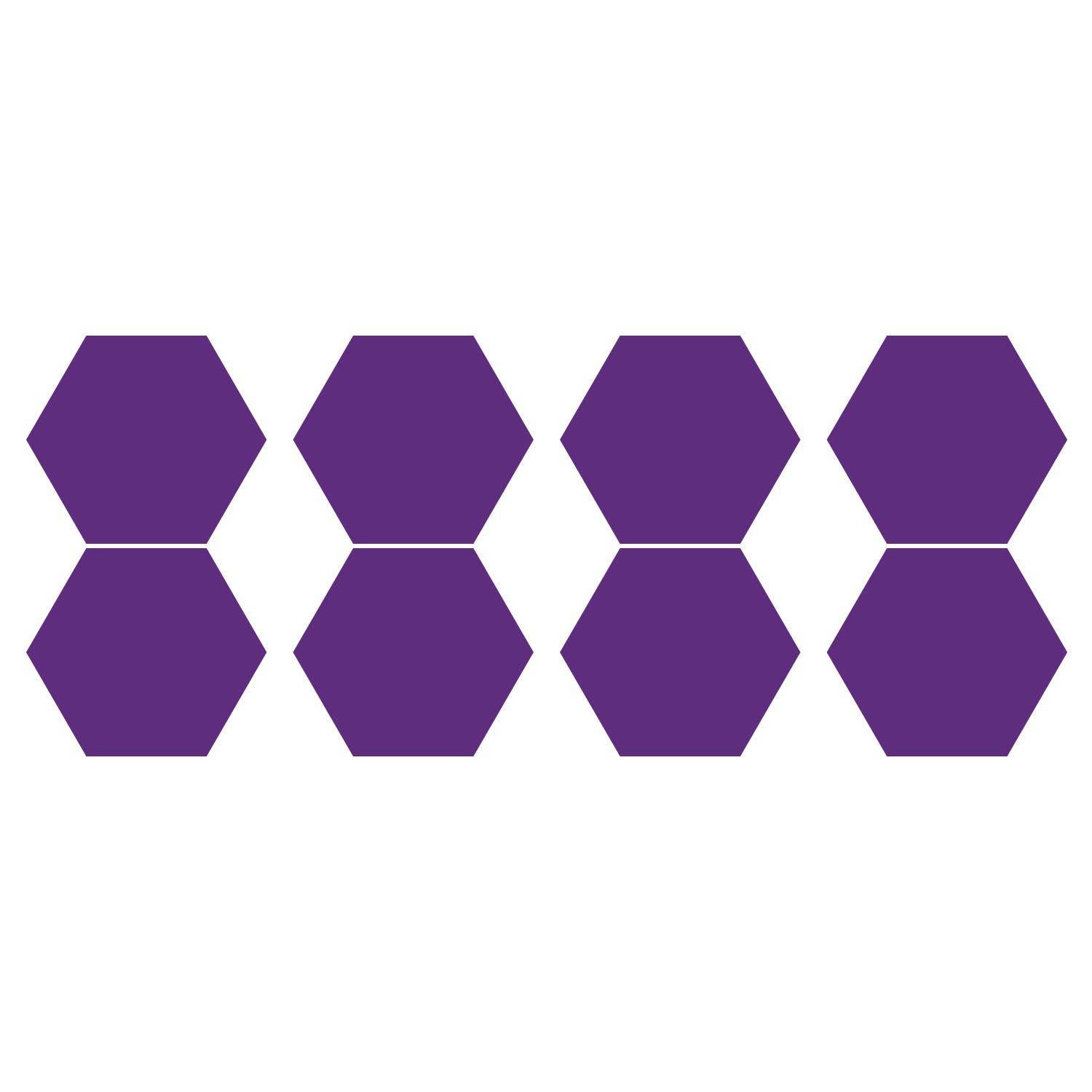 LiteMark 1 Inch Blue Hexagon Decals - Pack of 208