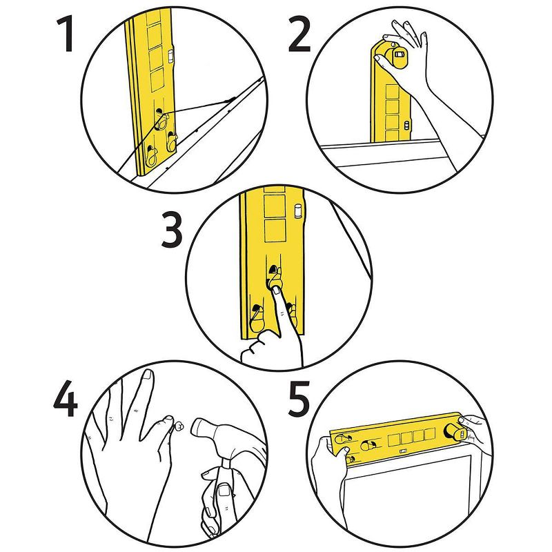 Under the Roof Decorating Hang & Level The Picture Hanging Tool