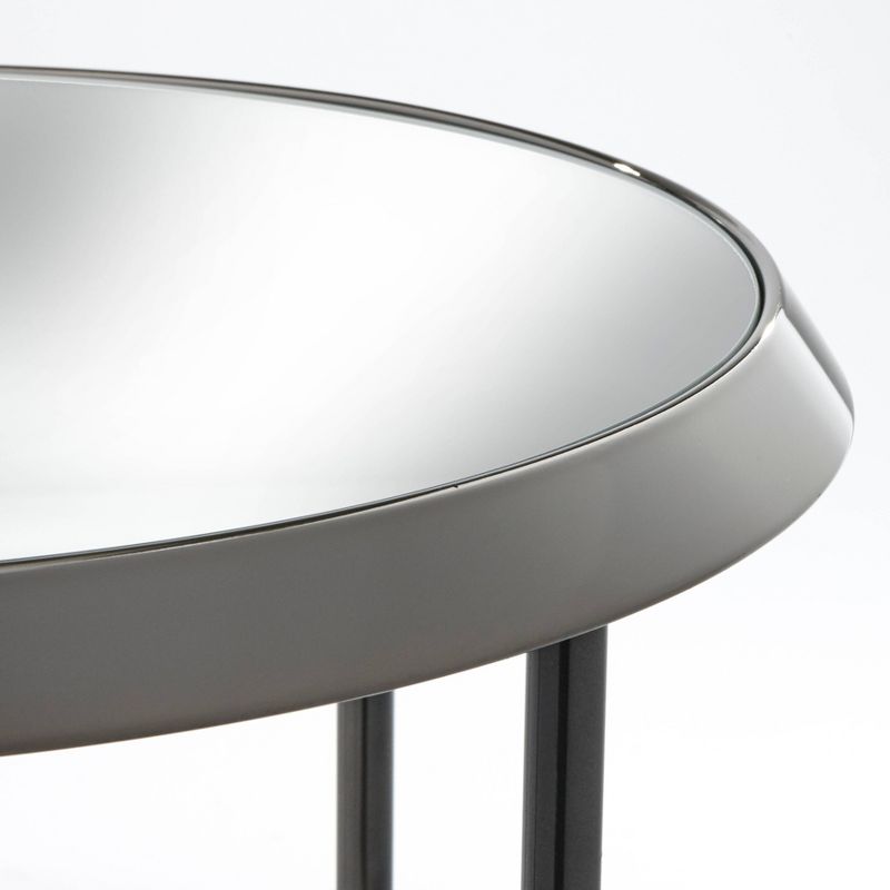 Carly End Table Black Nickel- Buylateral