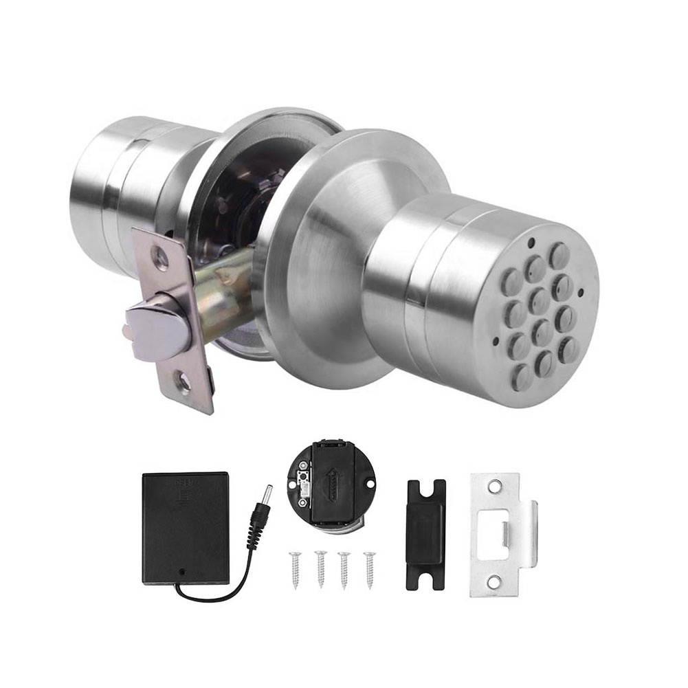Digital Door Lock Ball Shape Keyless Entry Electronic With Keyboard Combination
