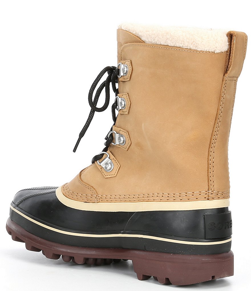 Sorel Men's Caribou Stack Waterproof Suede Leather Winter Boots