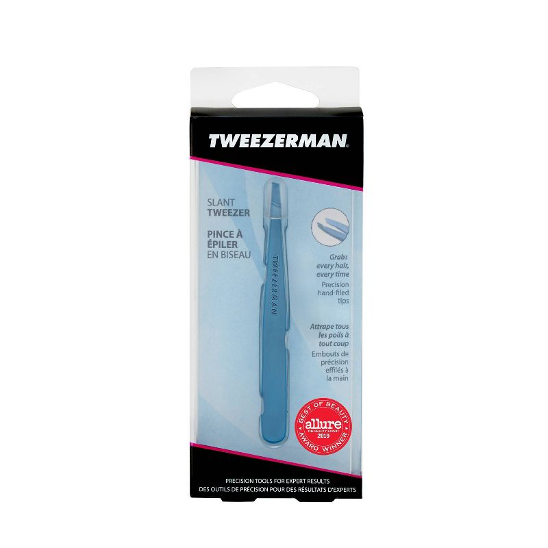 Tweezerman Slant Tweezer Bell Bottom Beauty Tool - Blue