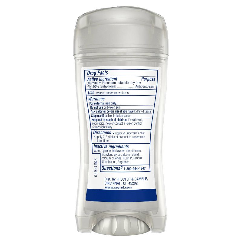 Secret Clinical Strength Completely Clean Clear Gel Antiperspirant & Deodorant - 2.6oz