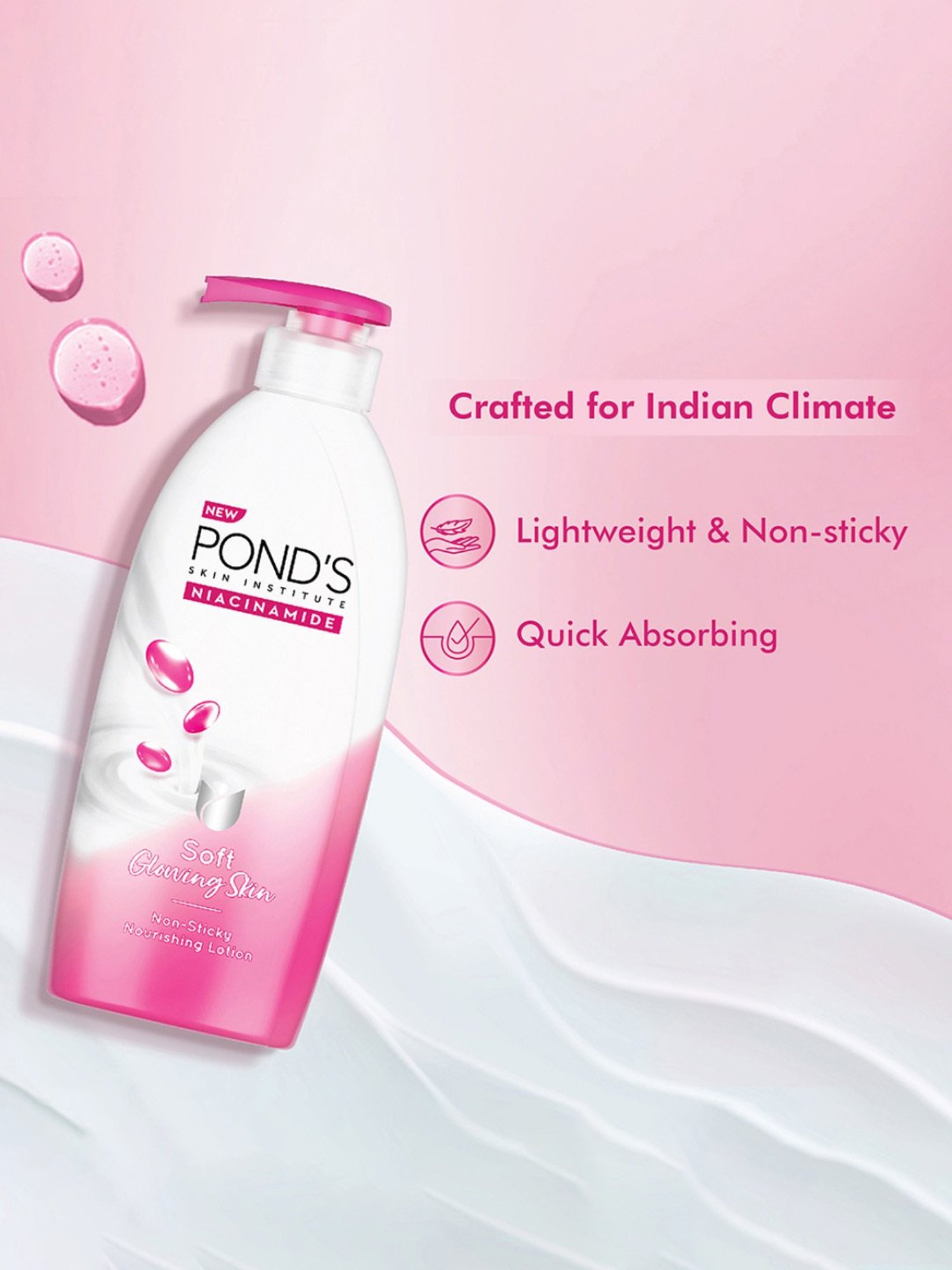 Pond's Niacinamide Non-Sticky Nourishing Lotion - 275 ml