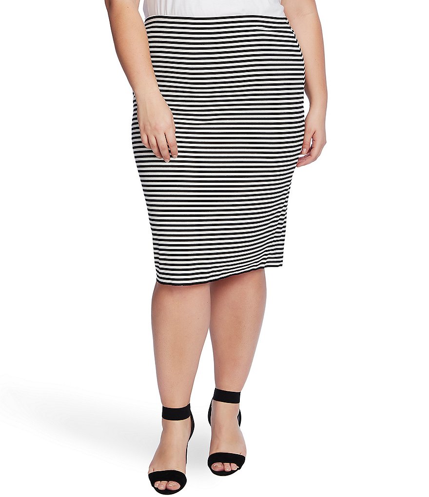 Lauren Ralph Lauren Plus Size Southwestern Print Cotton Blend Midi Skirt