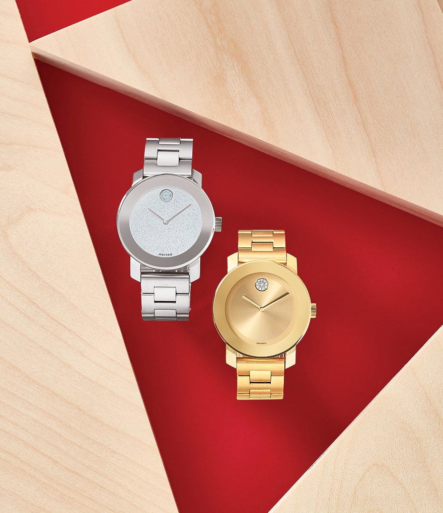 Movado Bold Crystal Swiss Quartz Bracelet Watch