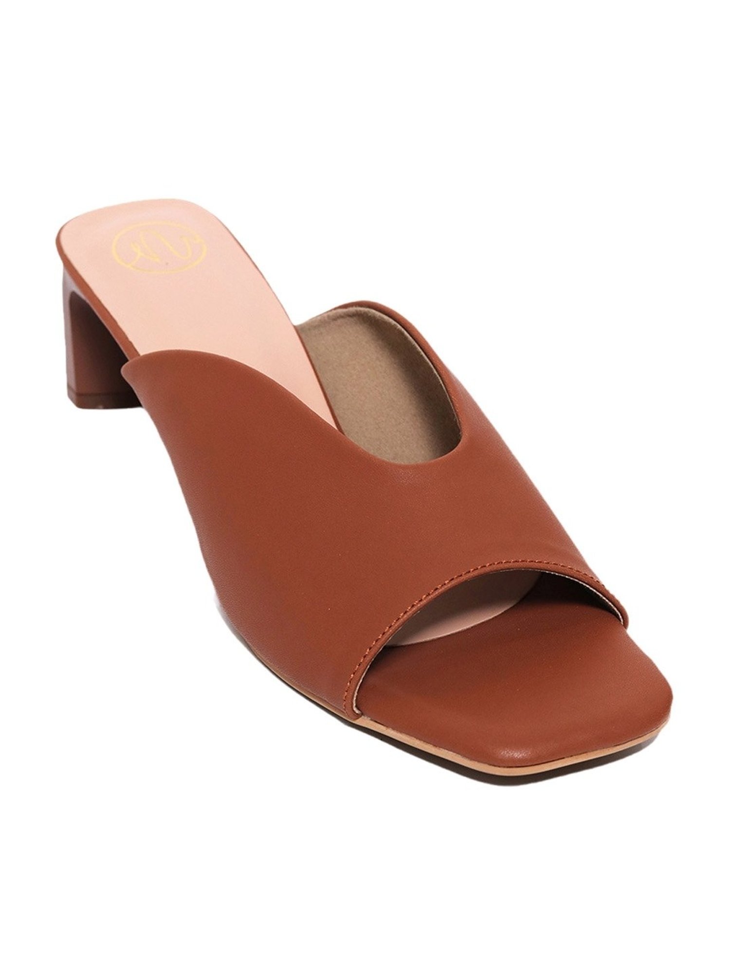 NR by Nidhi Rathi Women's Tan Casual Sandals