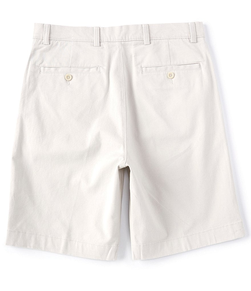 Roundtree & Yorke 9#double; Inseam Pleated Wash Chino Shorts