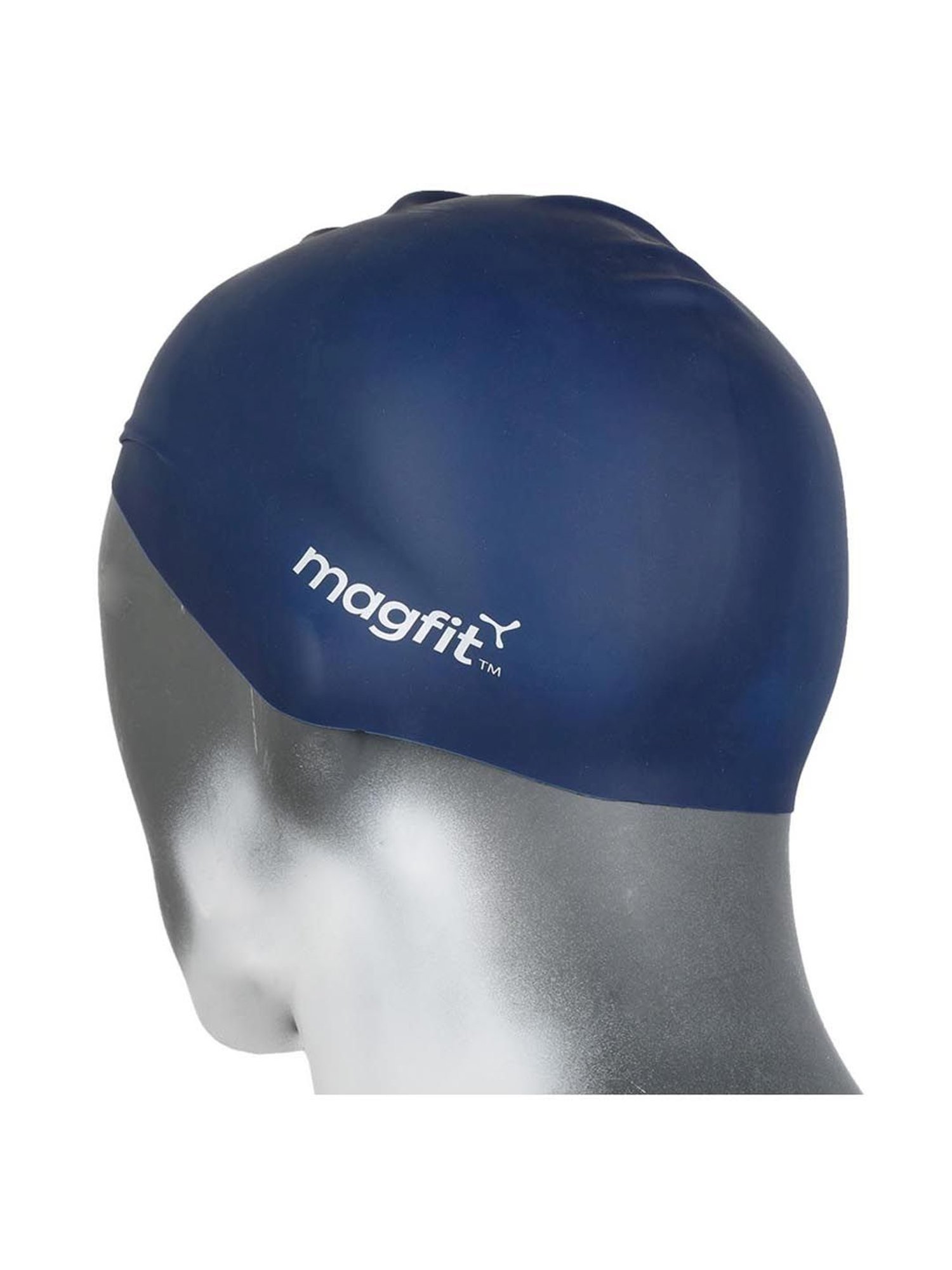 MagFit Blue Long Hair Swimming Cap