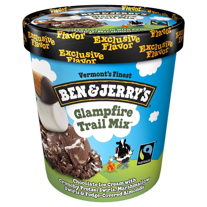 Ben & Jerry's Glampfire Trail Mix Ice Cream - 1pt
