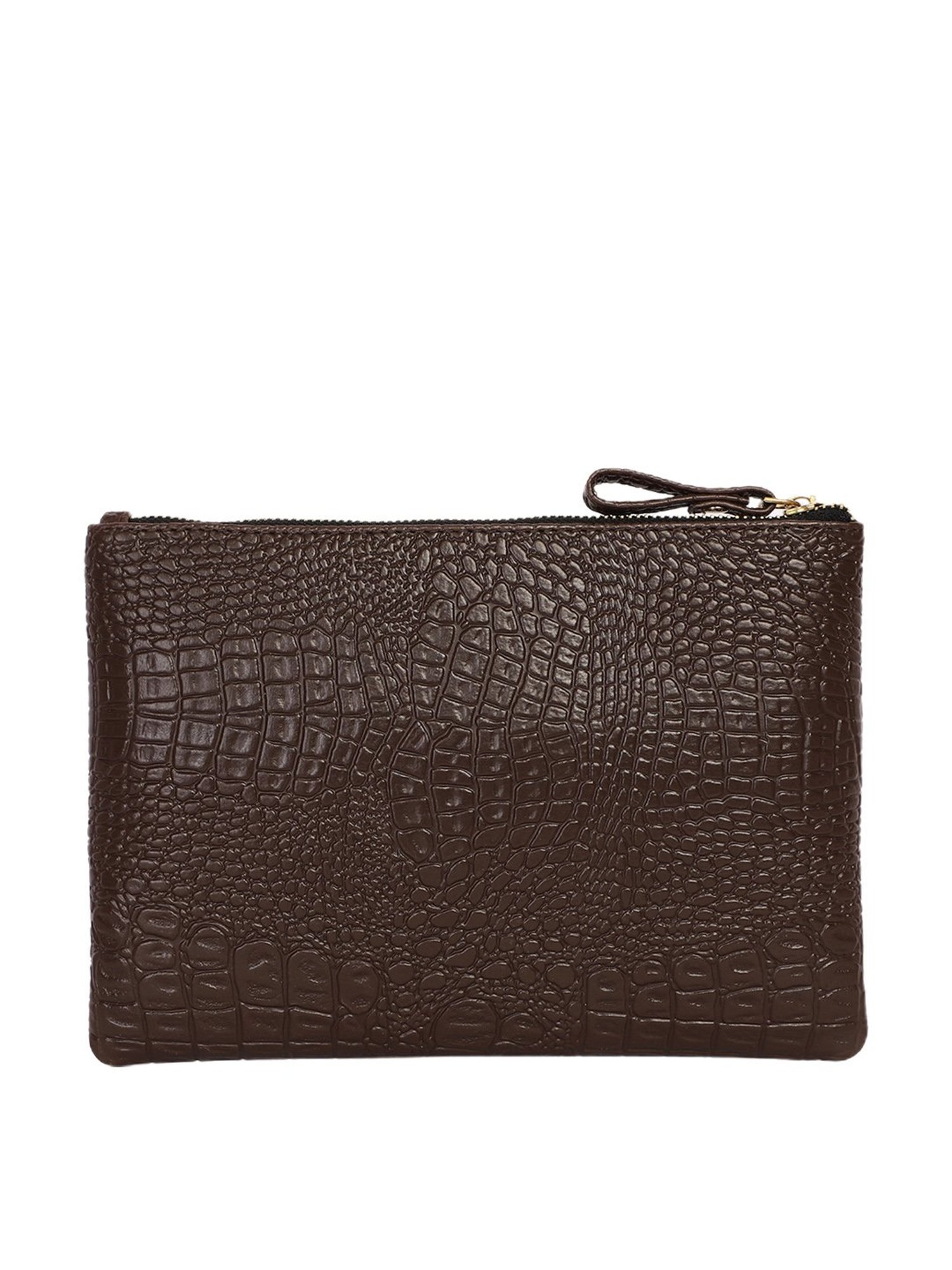 Bagsy Malone Brown Textured Small Pouch