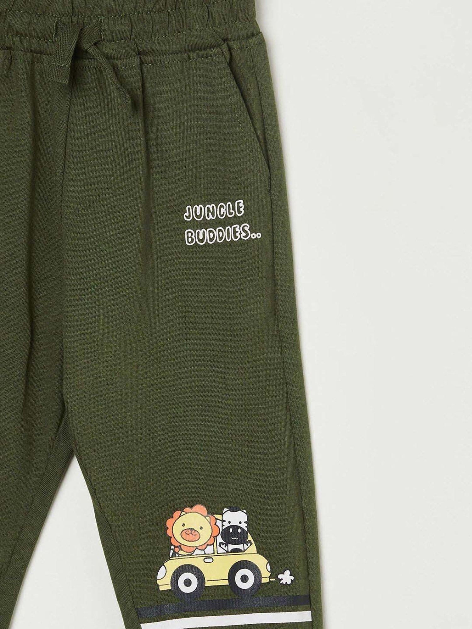 Ed-a-Mamma Baby Multicolor Printed Joggers (Pack Of 3)