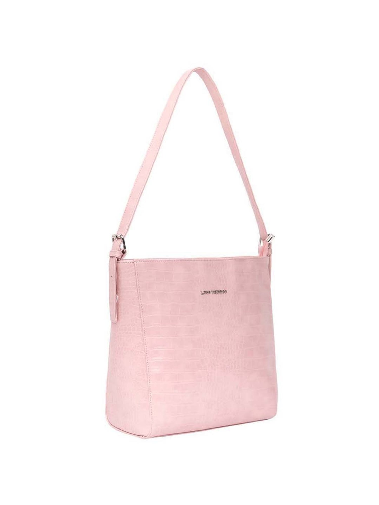Lino Perros Pink Textured Medium Shoulder Bag