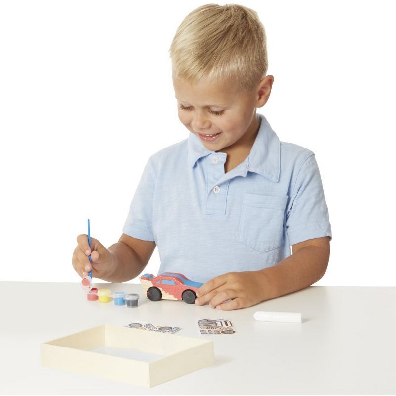 Melissa & Doug Decorate-Your-Own Wooden Race Car Craft Kit