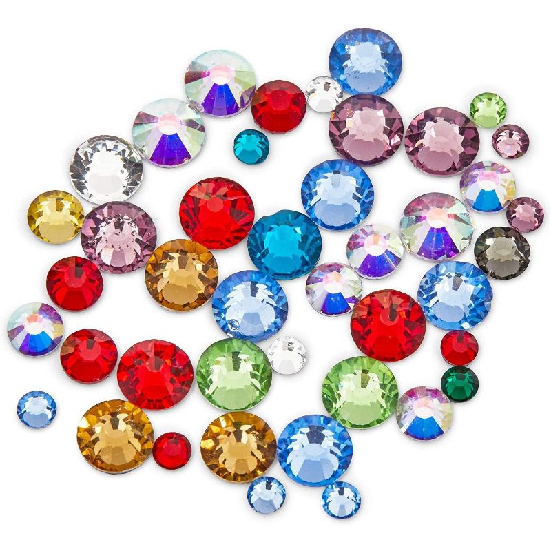 Bright Creations 2003 Pieces Hotfix Rhinestones Set with Dotting Pen and Tweezers for Arts and Crafts