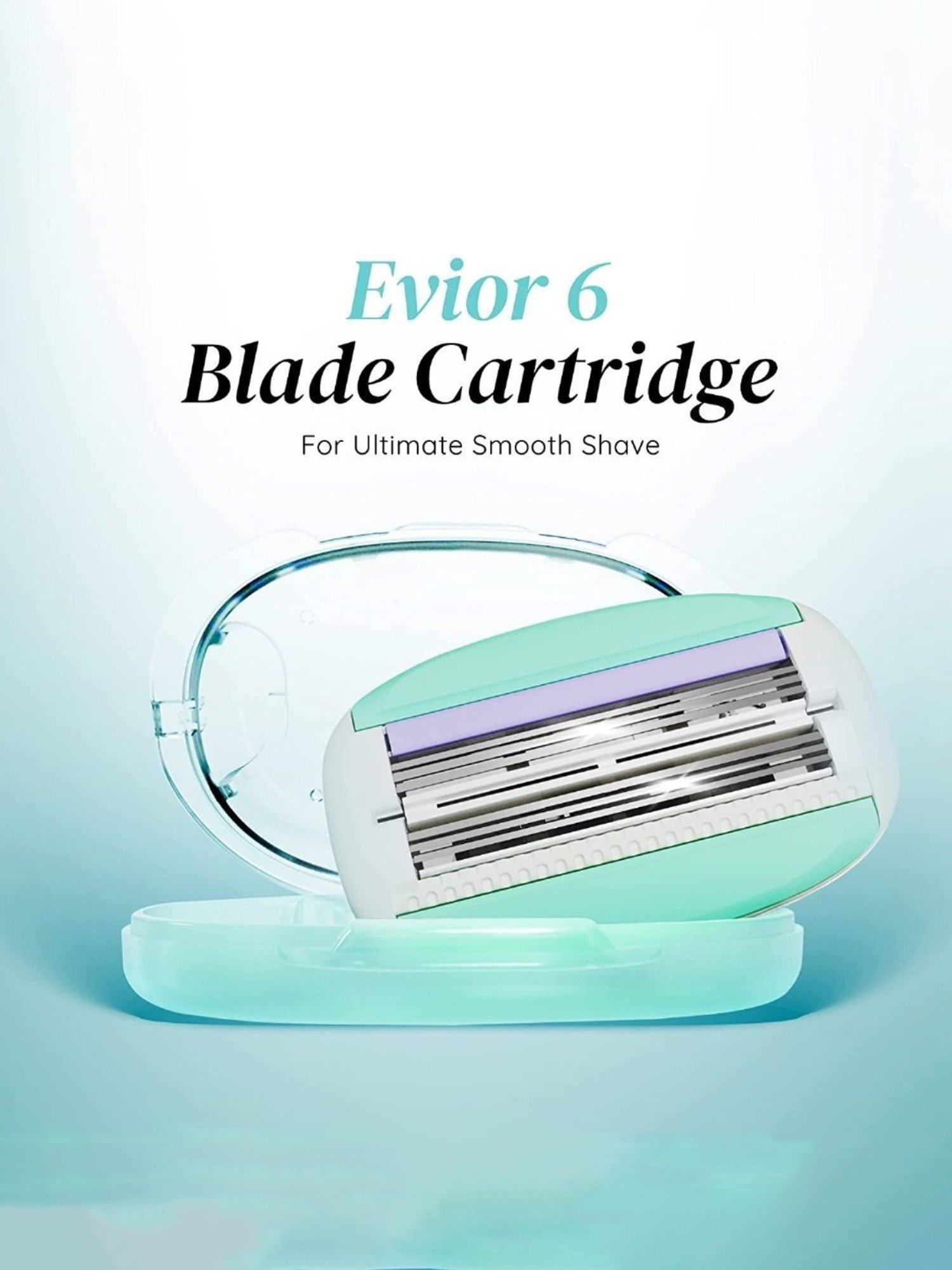 LetsShave Evior 6 Combo Gift Set for Women - Razor Handle + Pack of 2 Blades (Multicolor)