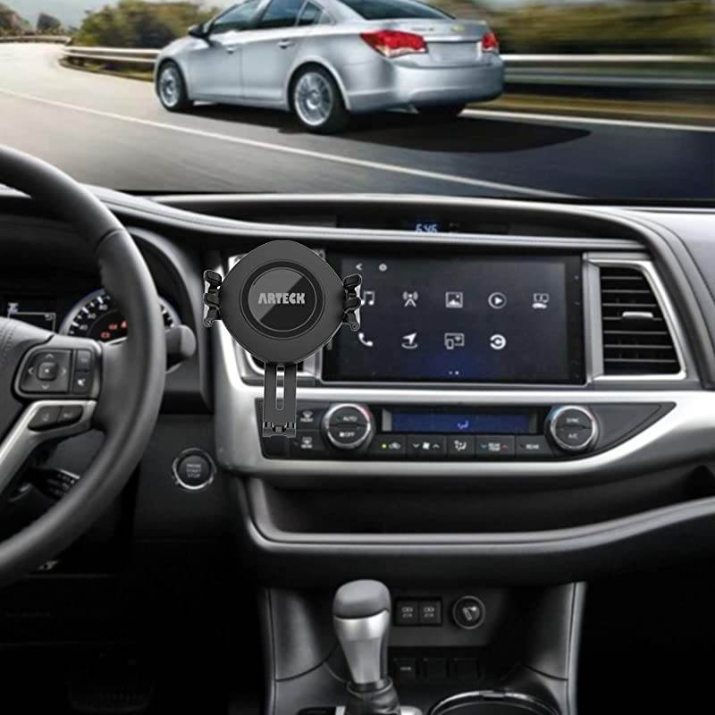 10W Wireless Car Charger Mount,  Air Vent Universal Phone Holder Fast Charging Compatible with iPhone 12/12Pro/11/11 Pro/11 Pro Max/XR/XS/XS Max/X/8/8 Plus, Samsung Galaxy S Series and Note