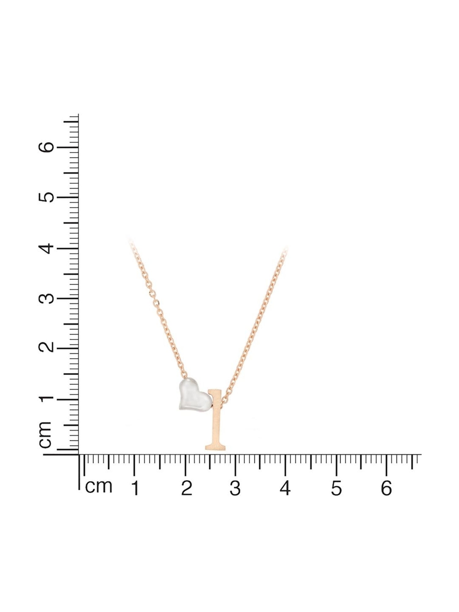 Anayra 92.5 Sterling Silver Initial Letter Charm Pendant without Chain for Women