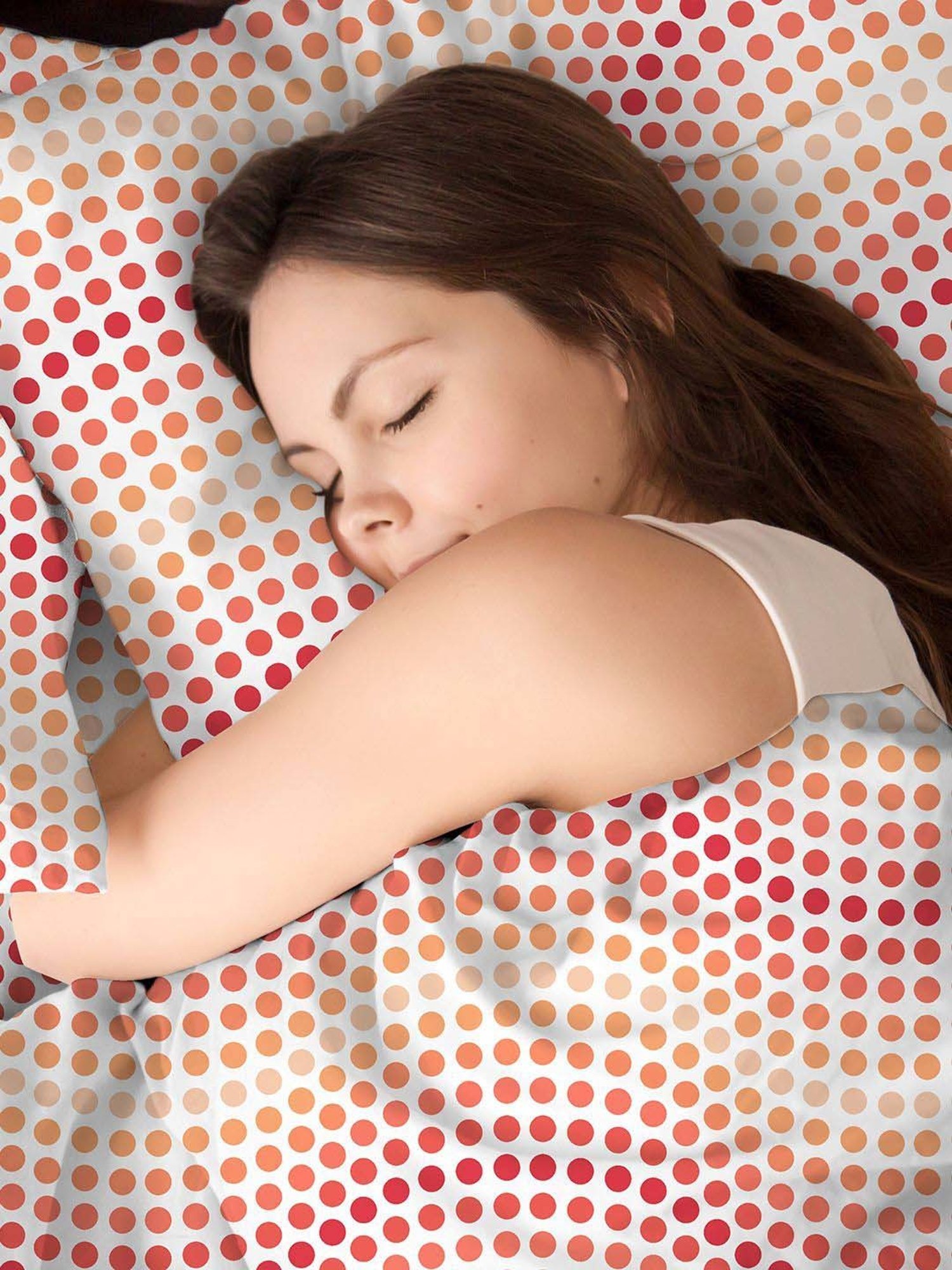 Layers Firenze Red Cotton 140 TC Double Size Bed Sheet with Pillow Cover