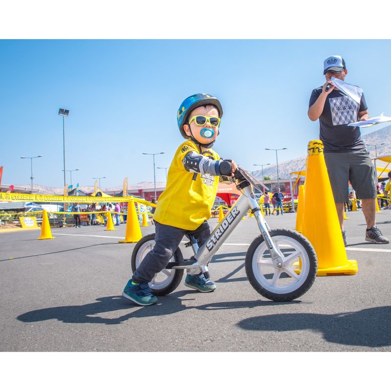 Strider Pro 12" Kids' Balance Bike - Silver