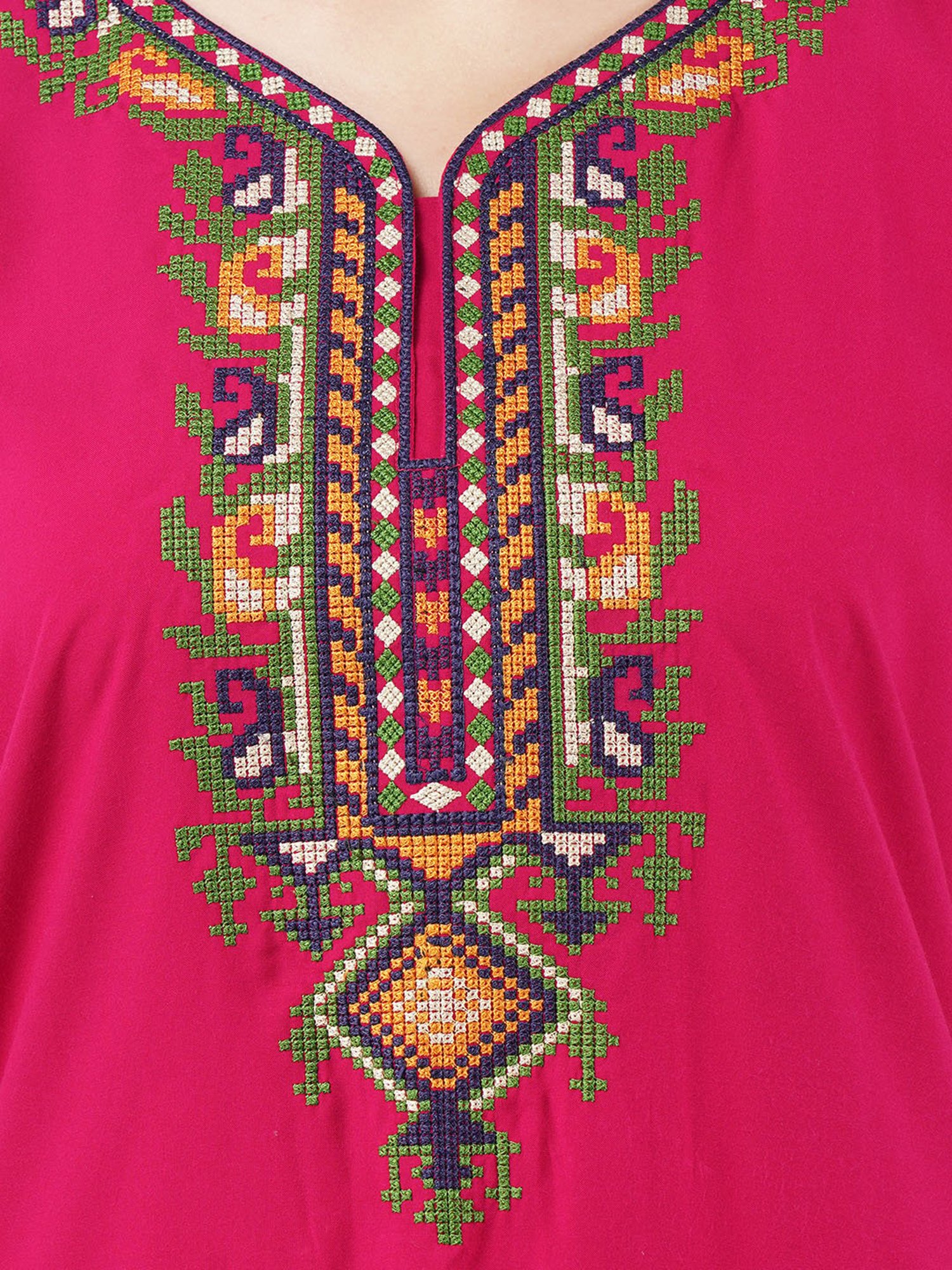 KOI SLEEPWEAR Dark Pink Embroidered Nighty