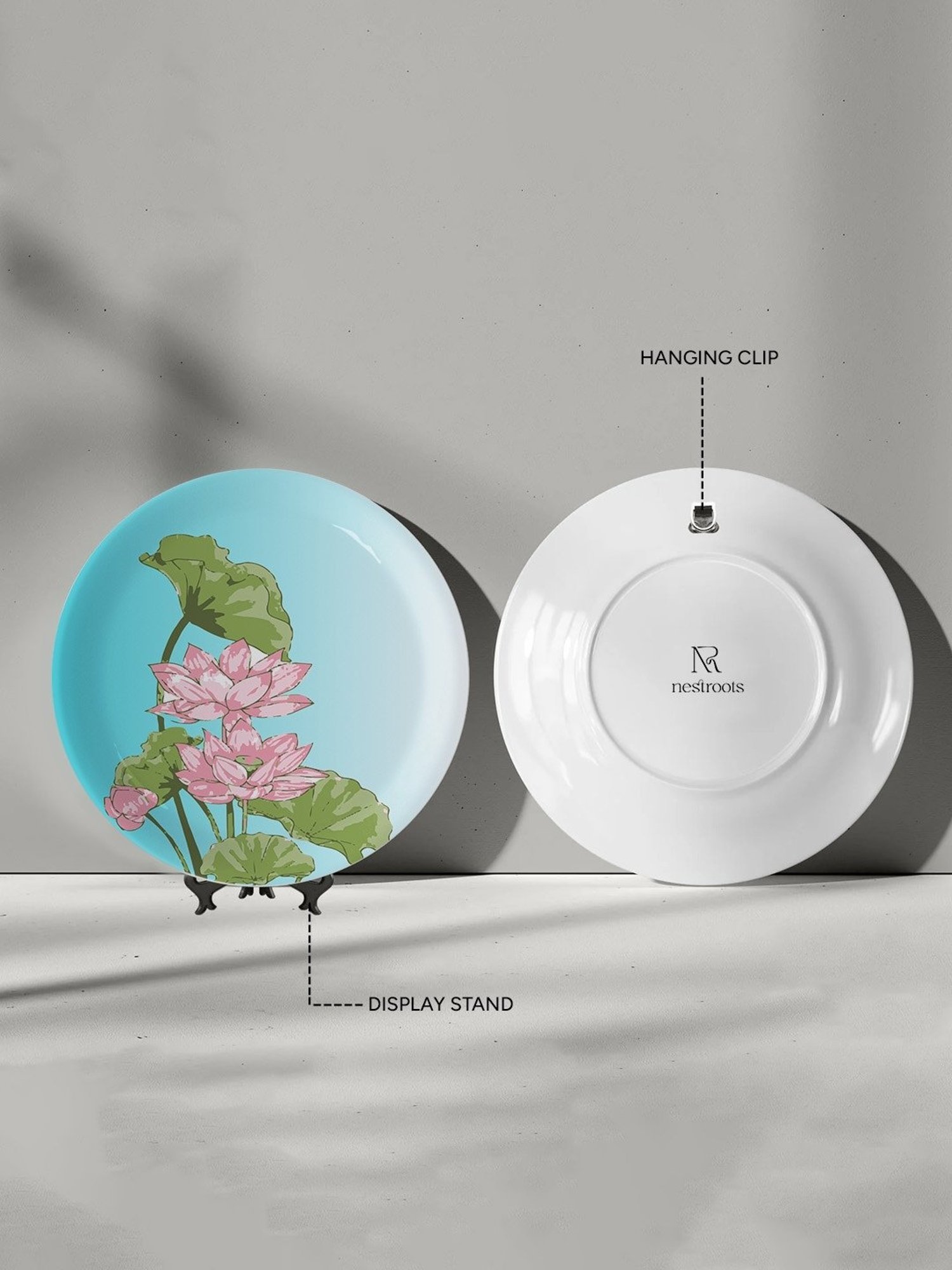 Nestroots Pichwai Print Multicolor Porcelain Wall Plate