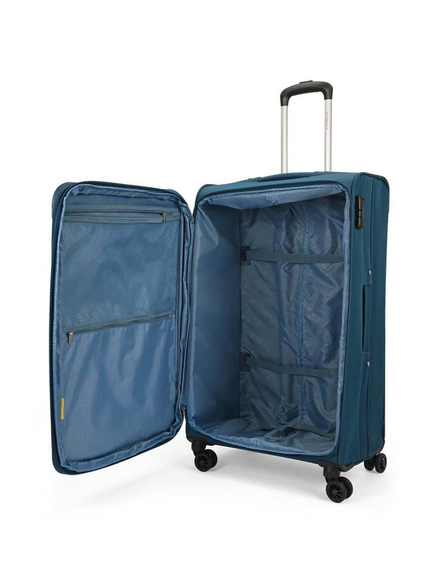 Aristocrat Vitara Blue Solid Soft Large Trolley Bag - 47 cm