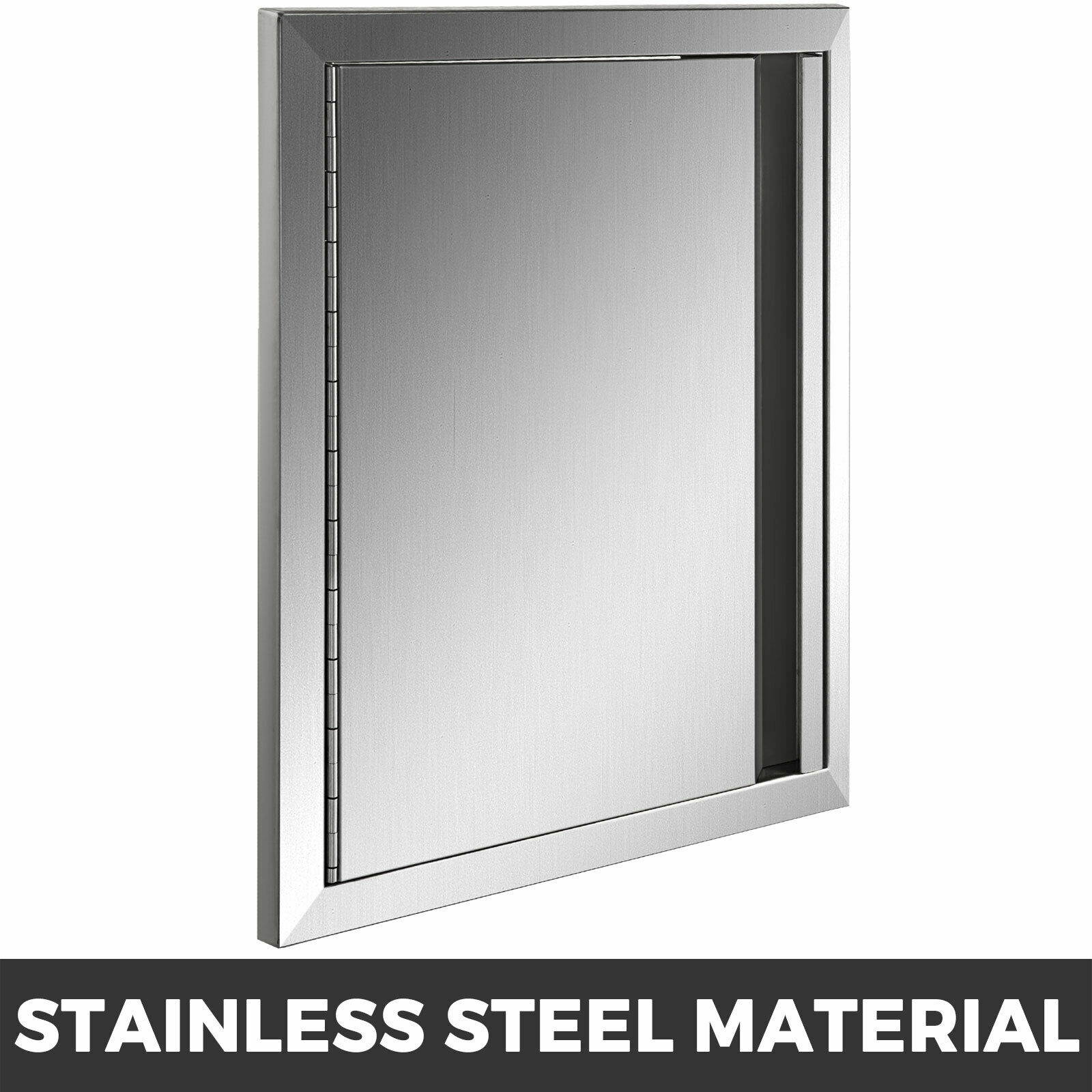 BBQ Access Door Outdoor Kitchen Doors Stainless Steel 17 x 24 Inch Grill Door