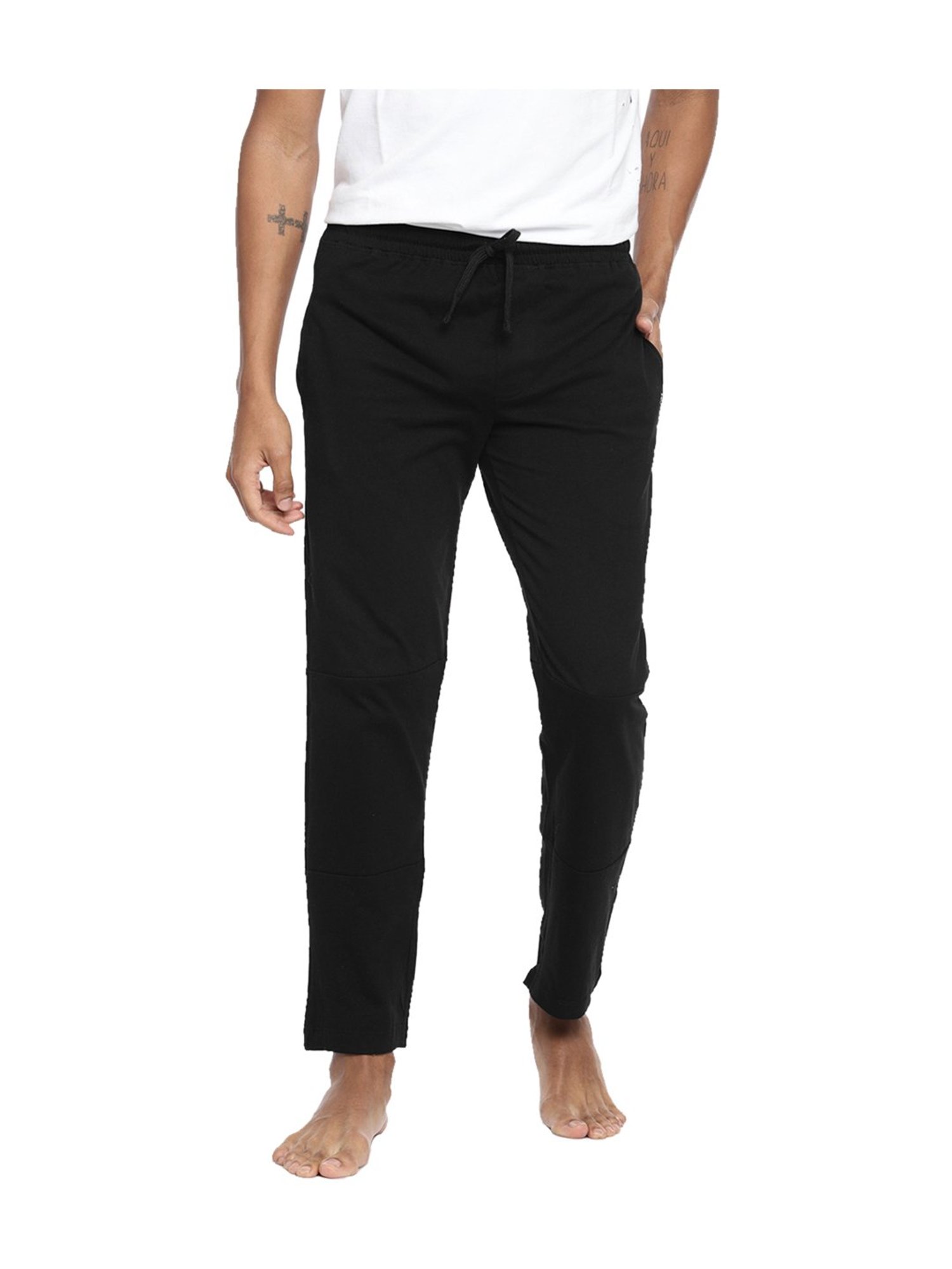 Fruit of the Loom Black Mid Rise Track Pants