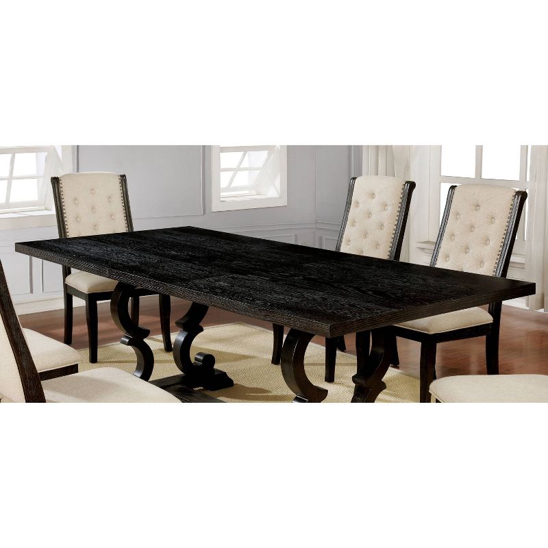 90" Preston Extendable Dining Table Dark Walnut - HOMES: Inside + Out