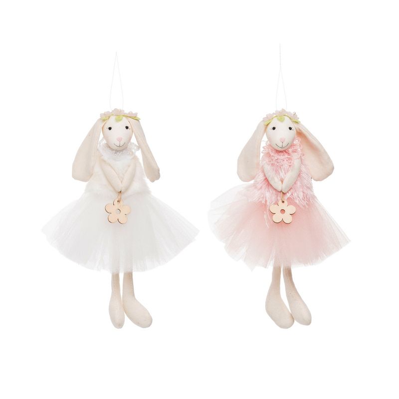 C&F Home Bunny Girls Easter Ornament, A/3