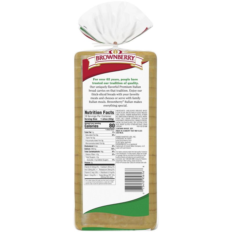 Brownberry Italian Bread - 20oz