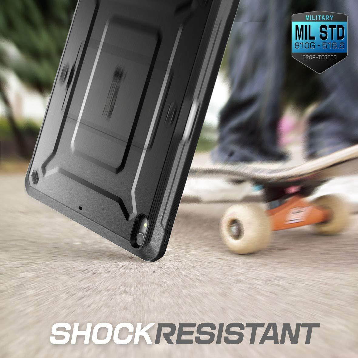 ipad pro 11 case 2018, supcase support pencil charging with built-in screen protector full-body rugged kickstand protective cas