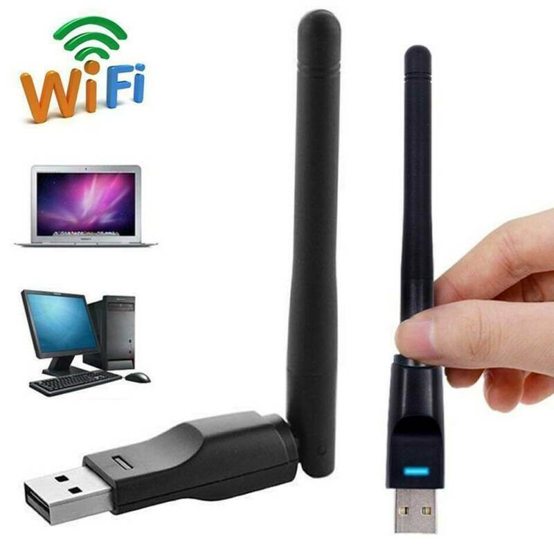 USB Wifi Adapter, 150Mbps PC Dongle Wireless Adapter, 802.11b/g/n, 2dbi Antenna Network Adapter, 2.4G/150Mbps For Windows XP/Vista