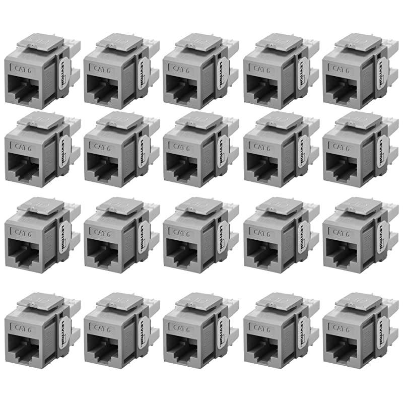 61110-BG6 Extreme Quick Port Connector, Grey, 25-Pack