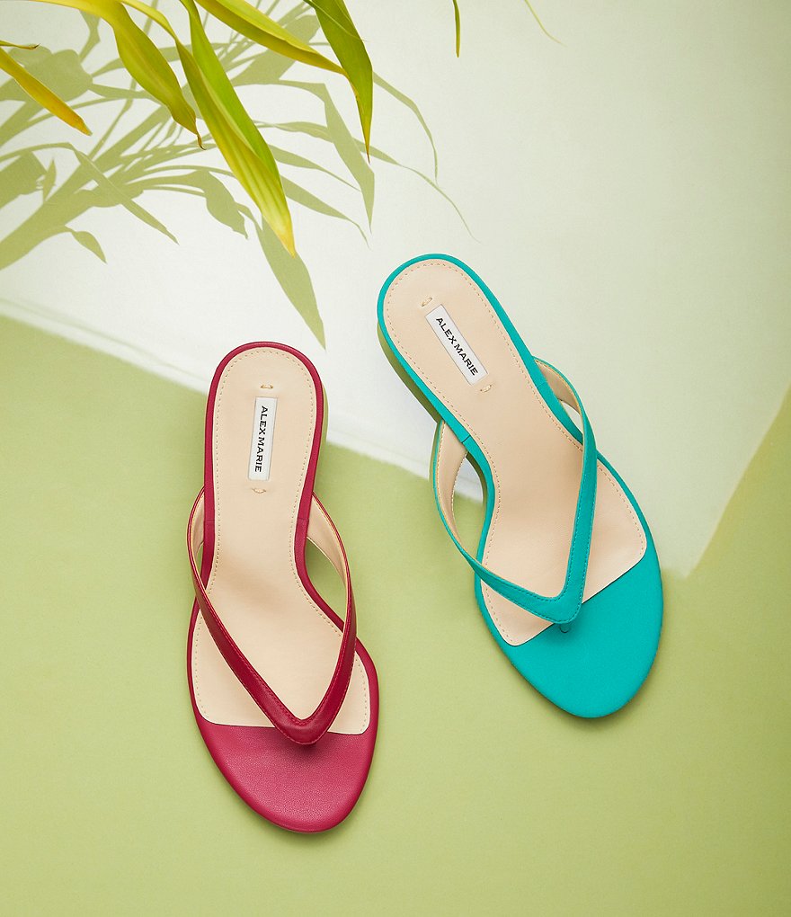 Alex Marie Naudia Leather Thong Sandals