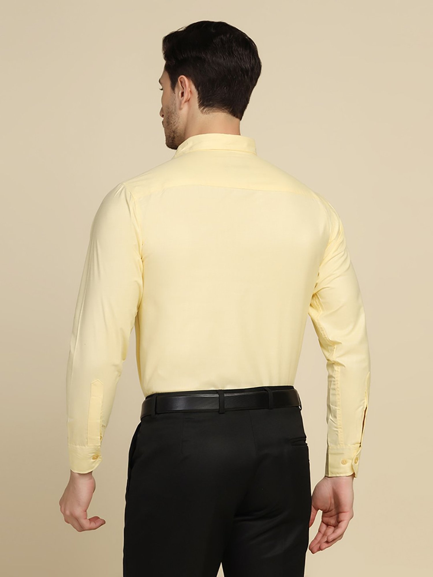 TAHVO Yellow Regular Fit Shirt