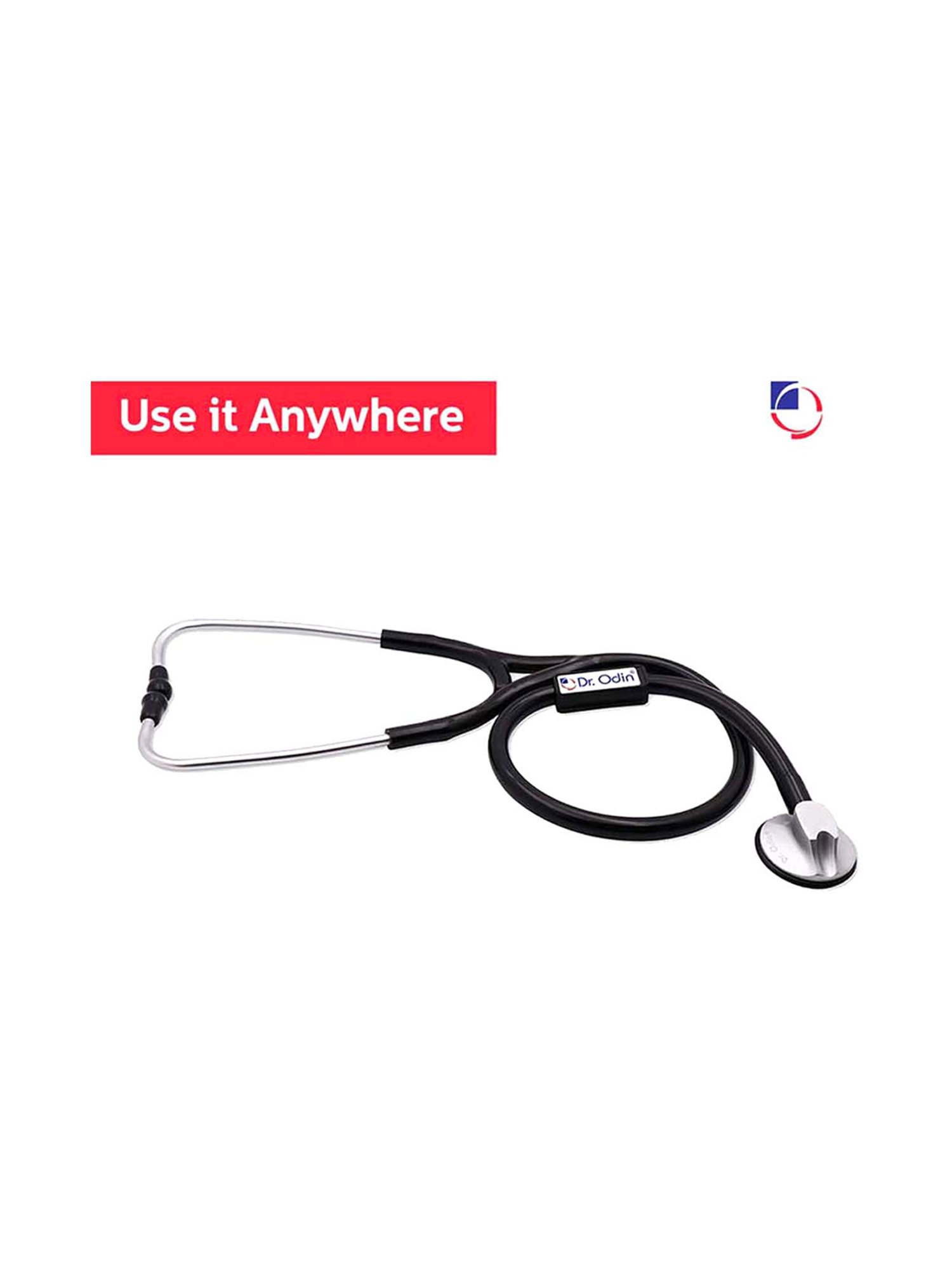 Dr. Odin Premium Brass Frame Stethoscope (Black)