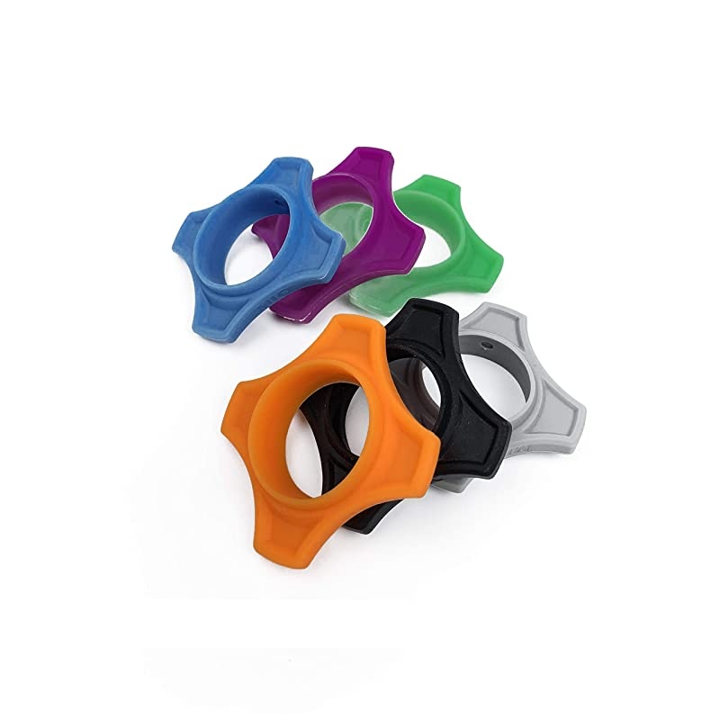 6 Sets Shakeproof Wireless Handheld Microphone Anti-rolling Mic Protection Silicone Ring & Bottom Rod Sleeve Holder Set for KTV Device, Multi-Colored(Total 12Pcs)