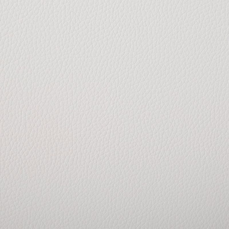 Coaster Home Furnishings Faux Leather Ergonomic Contemporary Modern High Back Side Dining Room Chairs, White and Chrome (Set of 4)