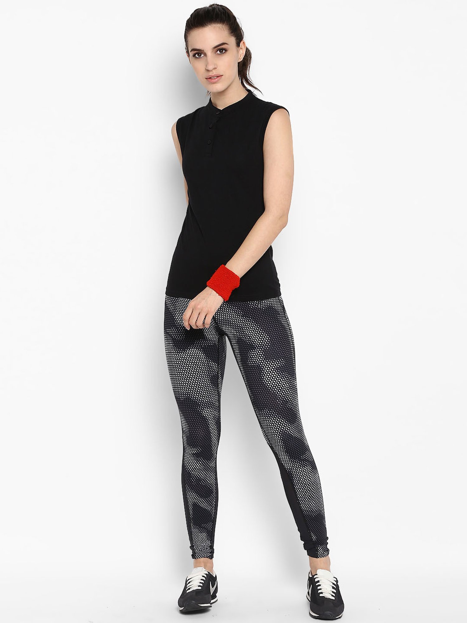 Appulse Black Cotton Slim Fit T-Shirt