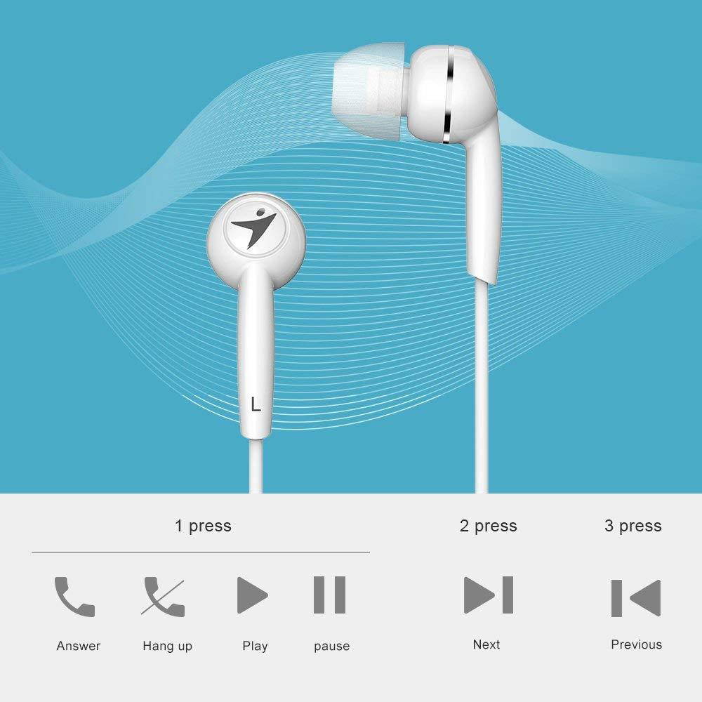 Genius Mobile Package MH-7018 [Classic] - Wireless Smart Mouse and in-Ear Headset Combo for Mobility Users, Stylish Brushed Metal Look, No Pairing Required, Plug & Play on Laptops & Macbooks - White