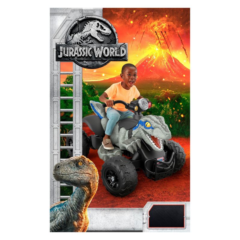 Power Wheels 12V Jurassic World Dino Racer Powered Ride-On