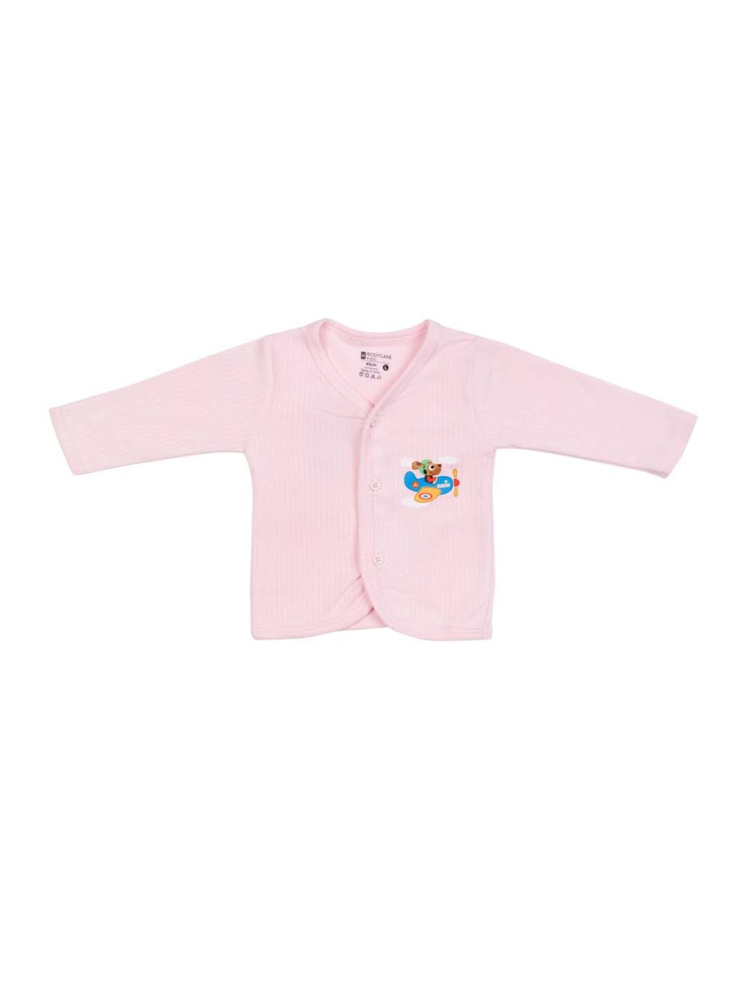 Bodycare Kids Pink Printed Full Sleeves Thermal Set